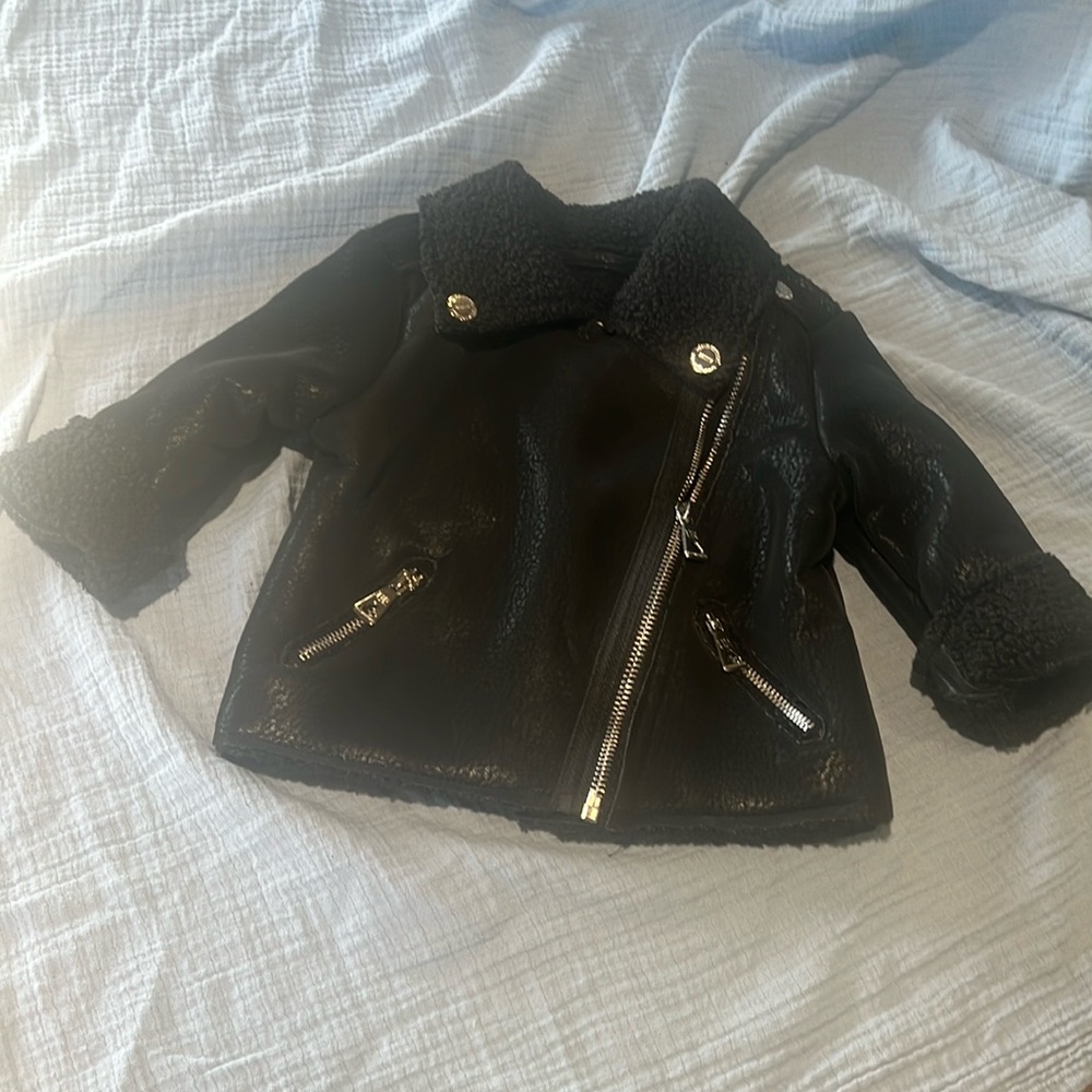 EUC faux leather jacket